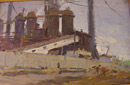 Подробнее о картине: Kosogorsky Plant. Evening.