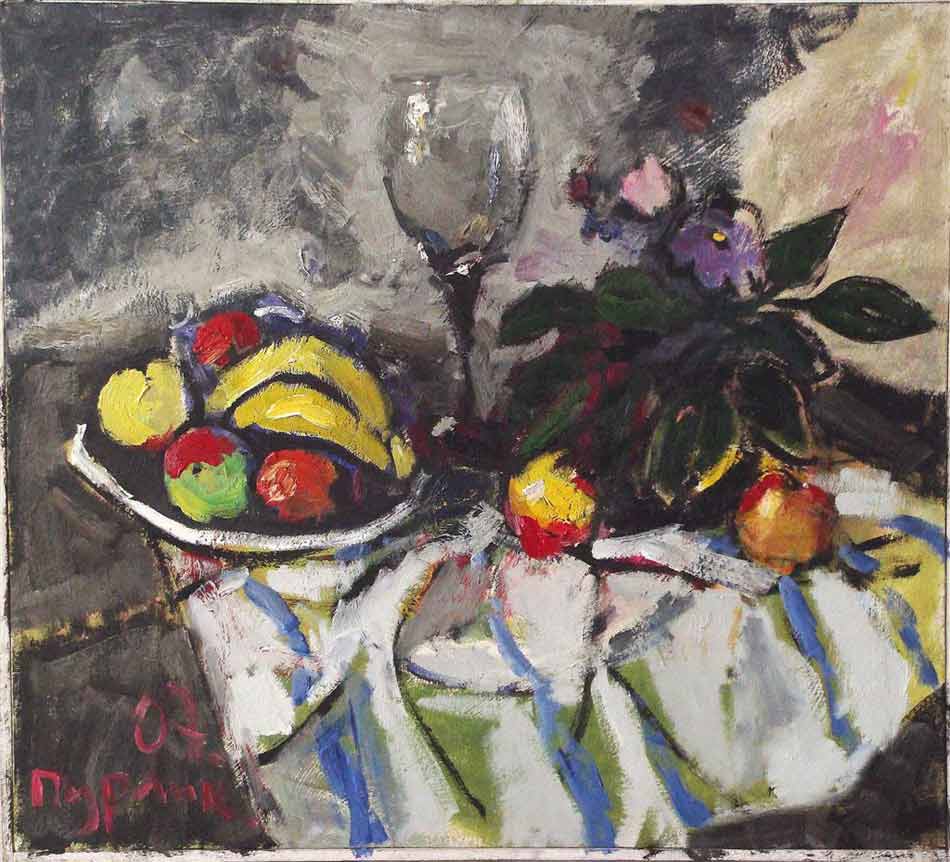 Still-life with the Siberian violet