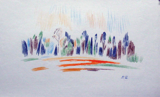 Orange field.